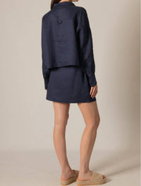 P.Cill - Linen Cargo Skirt