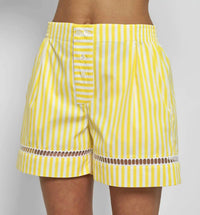 Sebline - Boxer With Embroidered Hem Shorts