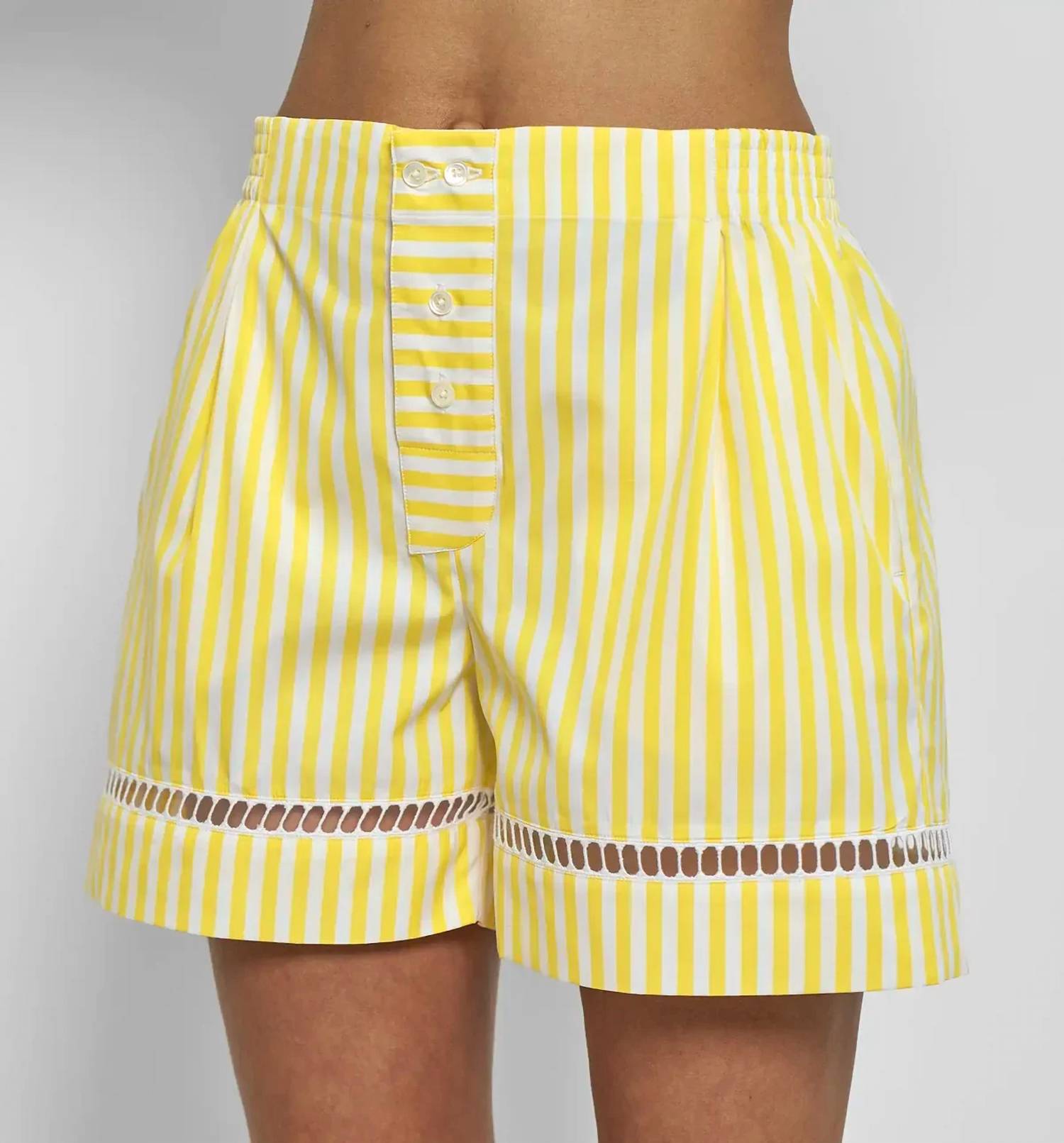 Sebline - Boxer With Embroidered Hem Shorts