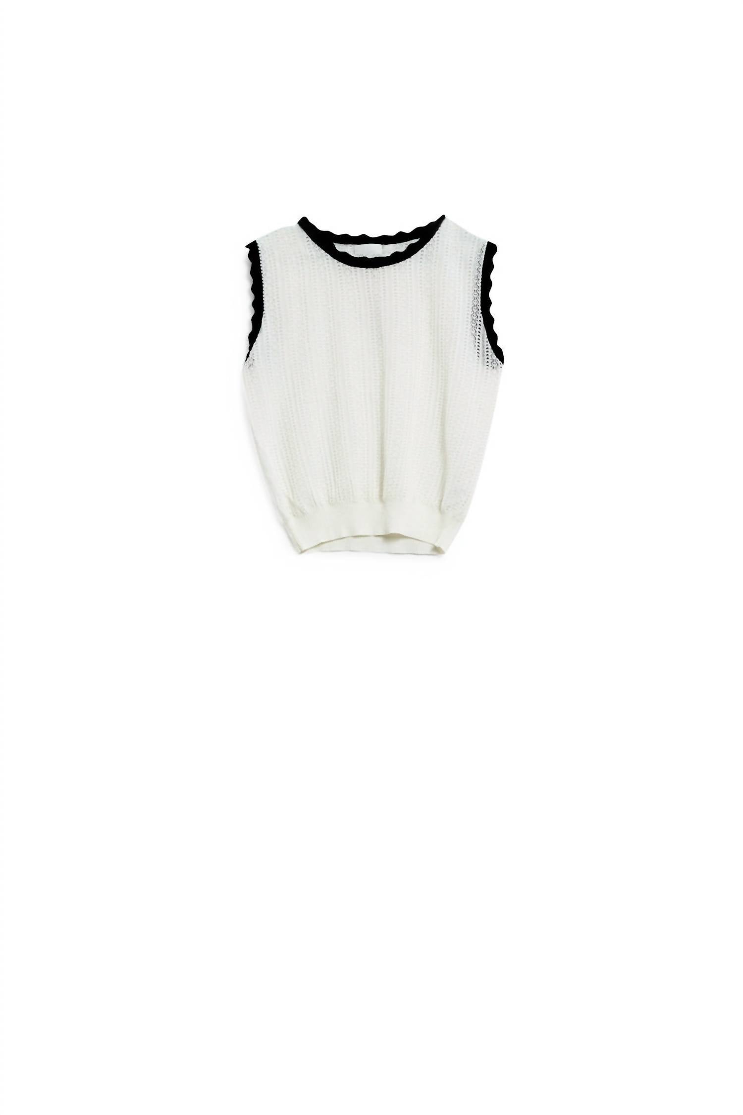 Q2 - Classic Knitted Pointelle Top
