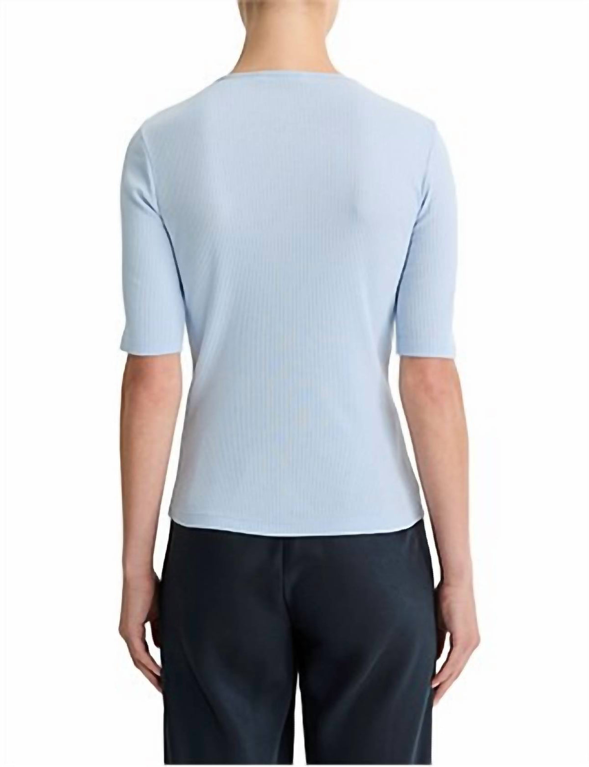 Vince - RIB ELBOW SLEEVE CREW T-SHIRT