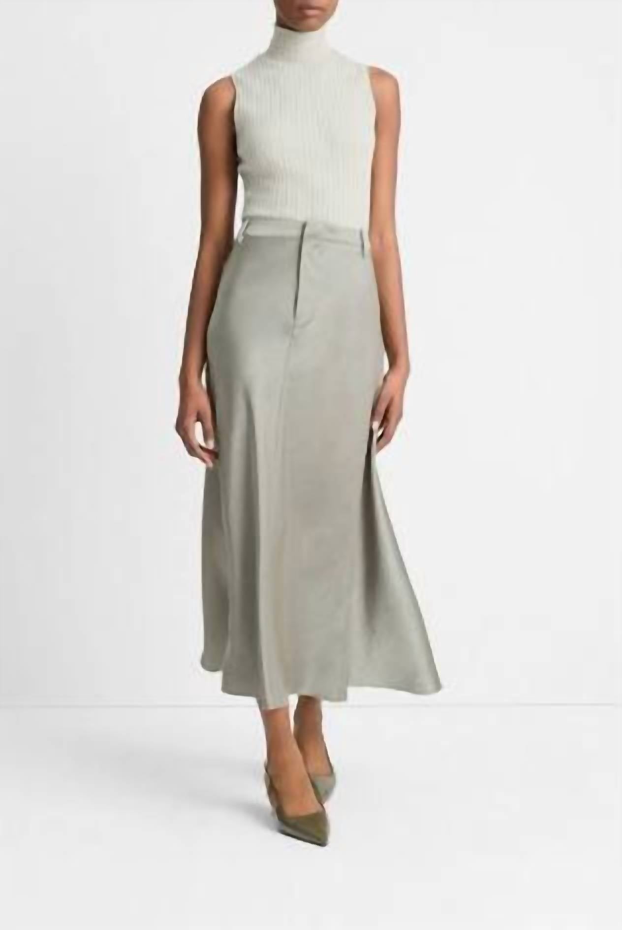 Vince - Satin Trouser A Line Skirt