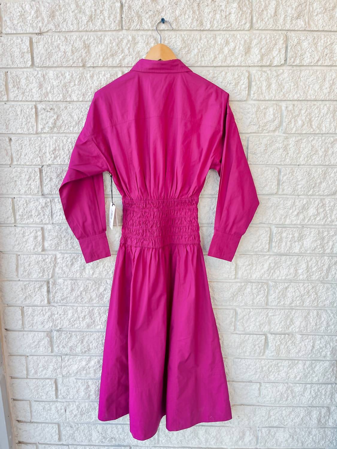 Apiece Apart - Sophia Smocked Shirt Dress