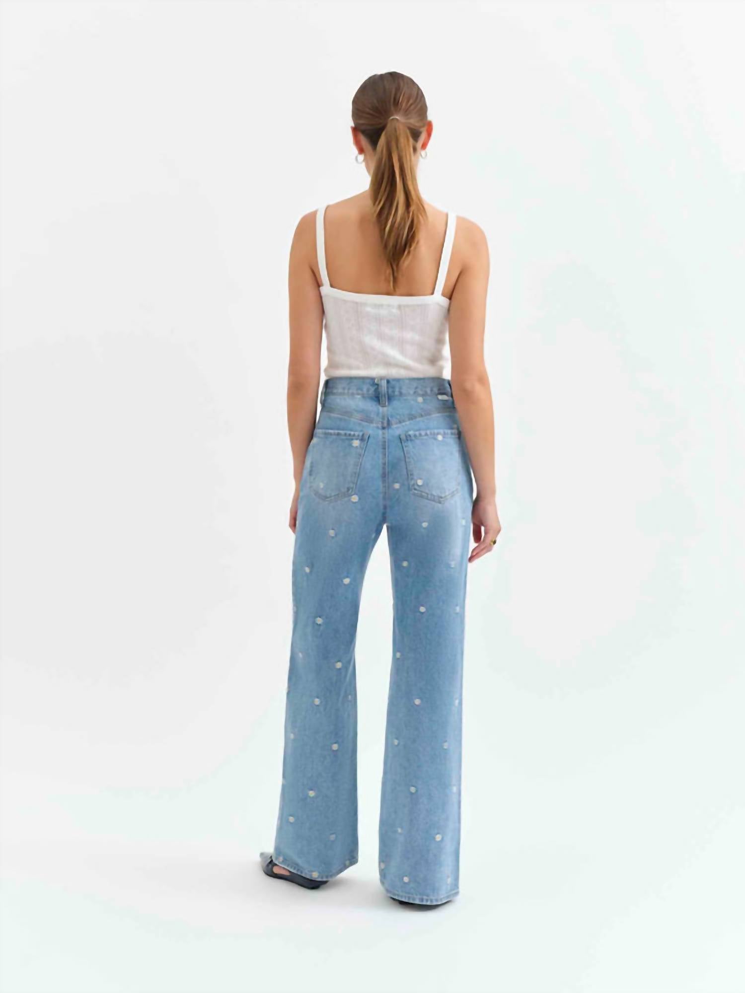Daze - Far Out High Rise Wide Leg Jean