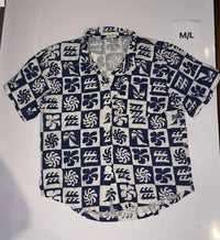 Honest The Label - Women's Print Button Up Shirt