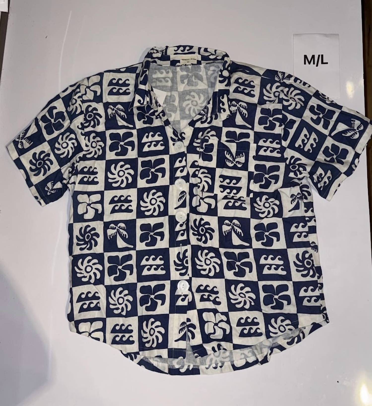Honest The Label - Women's Print Button Up Shirt