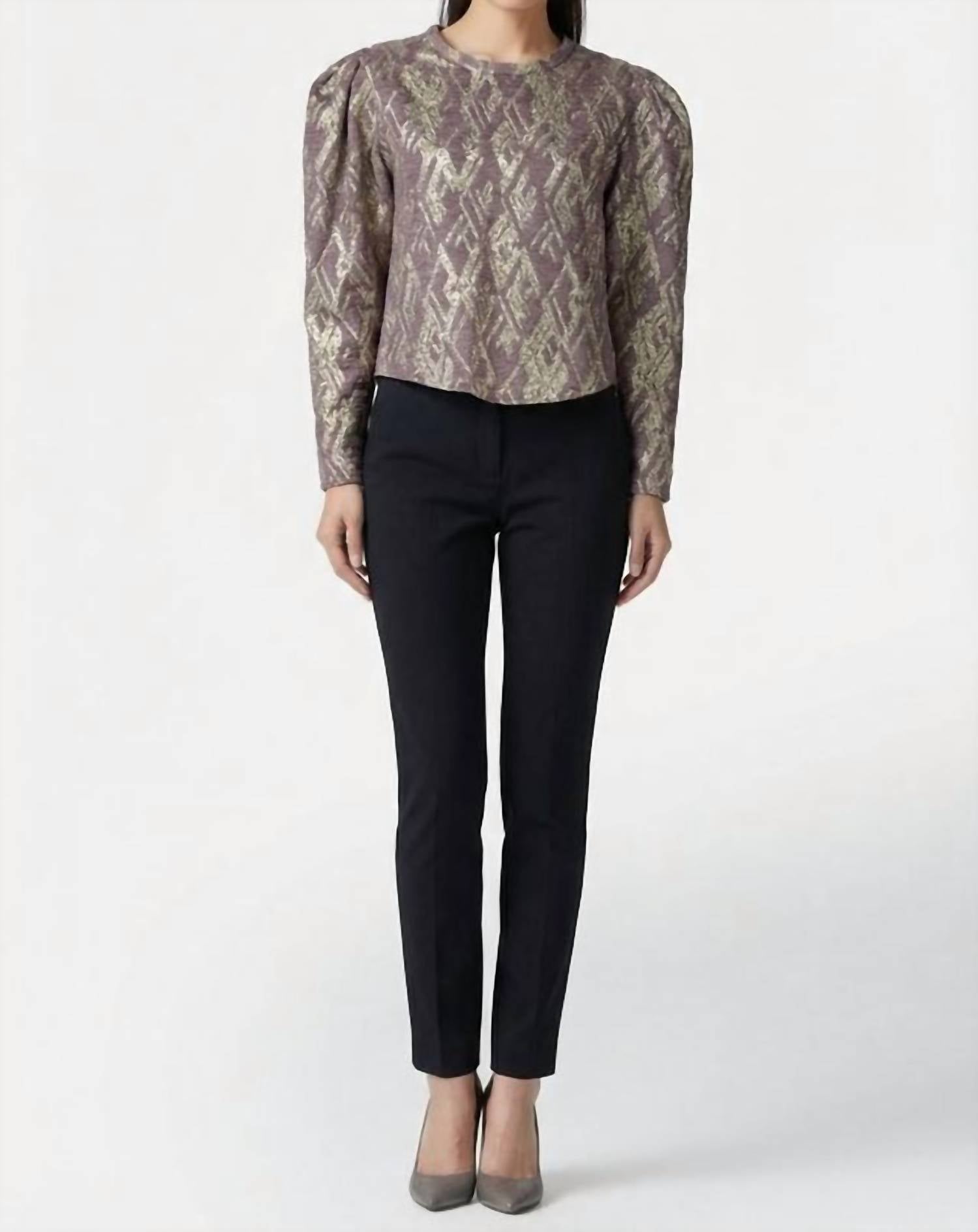 IRO Women's Yepa Long Sleeve Blouse in light purple - women's long sleeve top