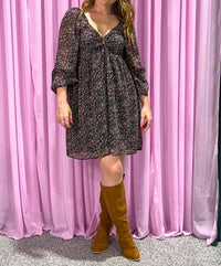 Little Daisy Closet - The Fieldlight Ruched Floral Mini Dress