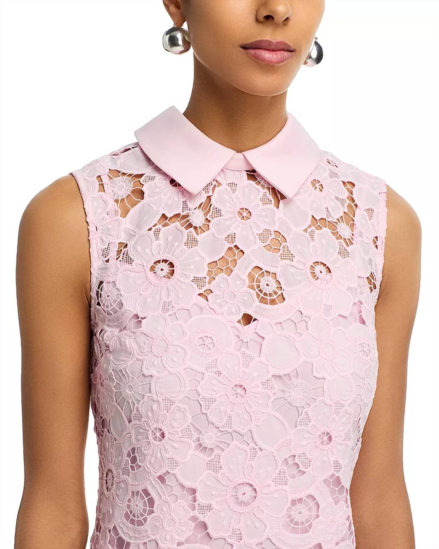 Self-Portrait - Lace Collared Dress
