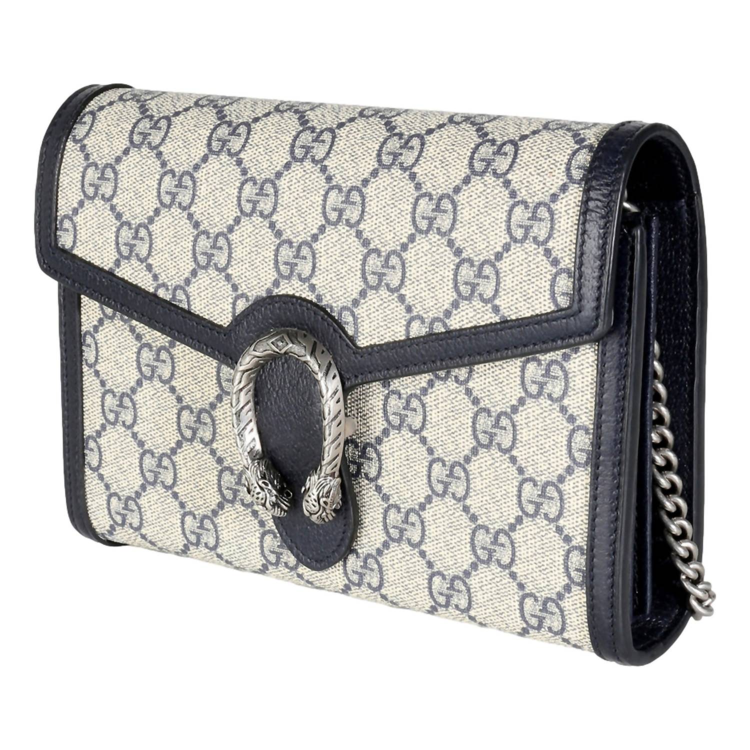 Gucci - Women's Gg Supreme Canvas Mini Dionysus Chain Wallet