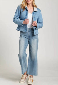 Apny - Denim Jacket With Sherpa