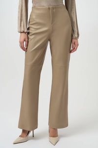 Joseph Ribkoff - Leatherette Wide Leg Pull-on Pants