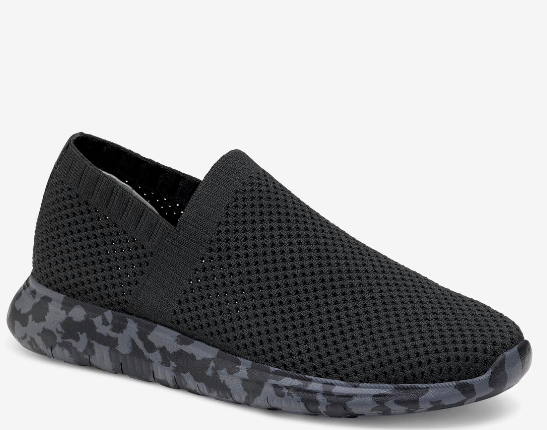 JOHNSTON & MURPHY Women's Abby Slip On in black knit - women's sneaker