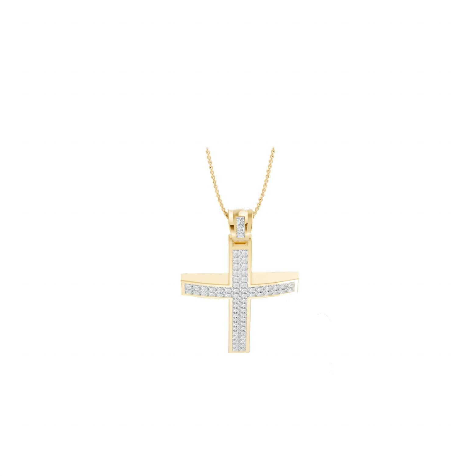 Aamiaa - Women's Natural Diamond Cross Pendant
