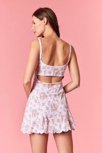 Peach Love Scallop Edge Active Dress in pink - women's dress - alternate view