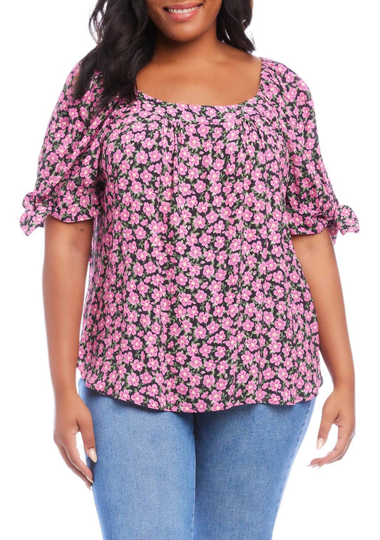 Karen Kane - Plus Size Square Neck Top