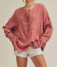 Aemi + Co - Marjorie Pullover With Buttons