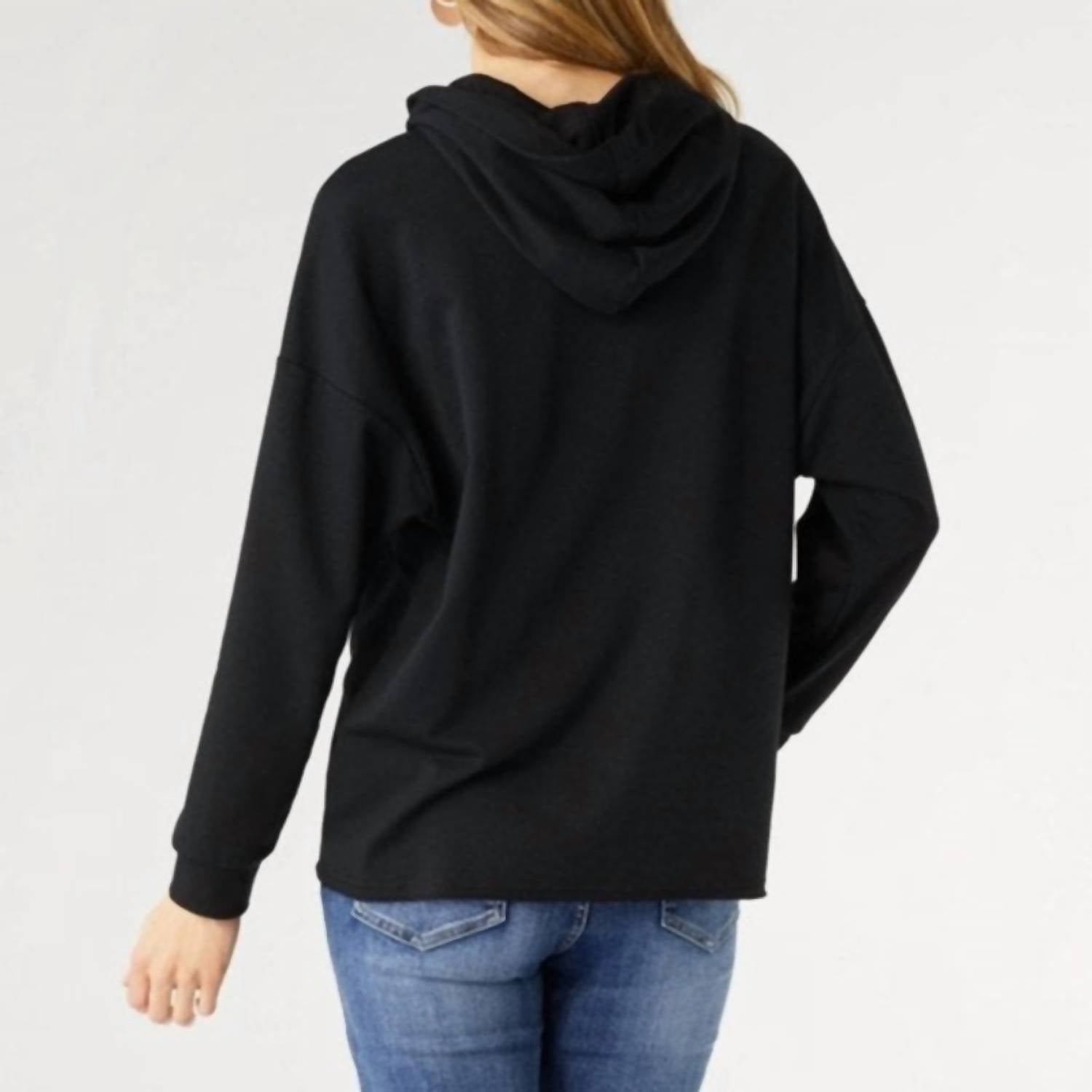 Coco + Carmen - Spruce Christmas Tree Cutwork Hooded Top