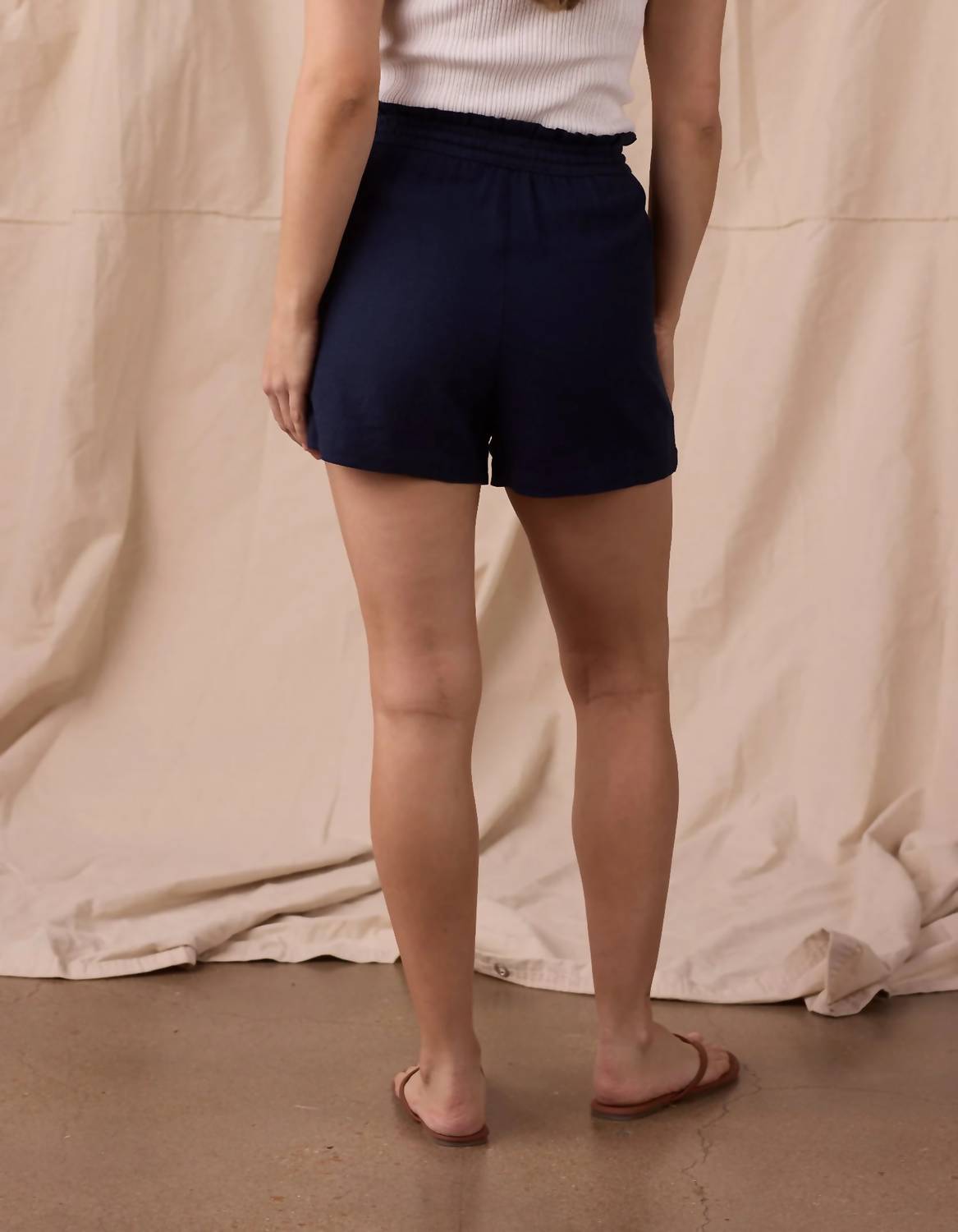 The Normal Brand - Leukos Linen-blend Paperbag Shorts