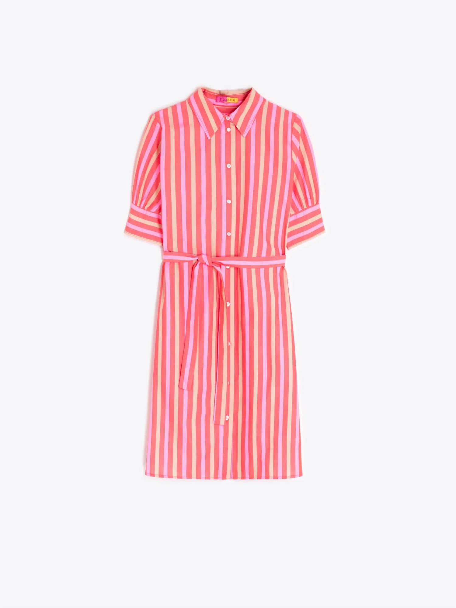 Vilagallo - Striped Shirt Dress