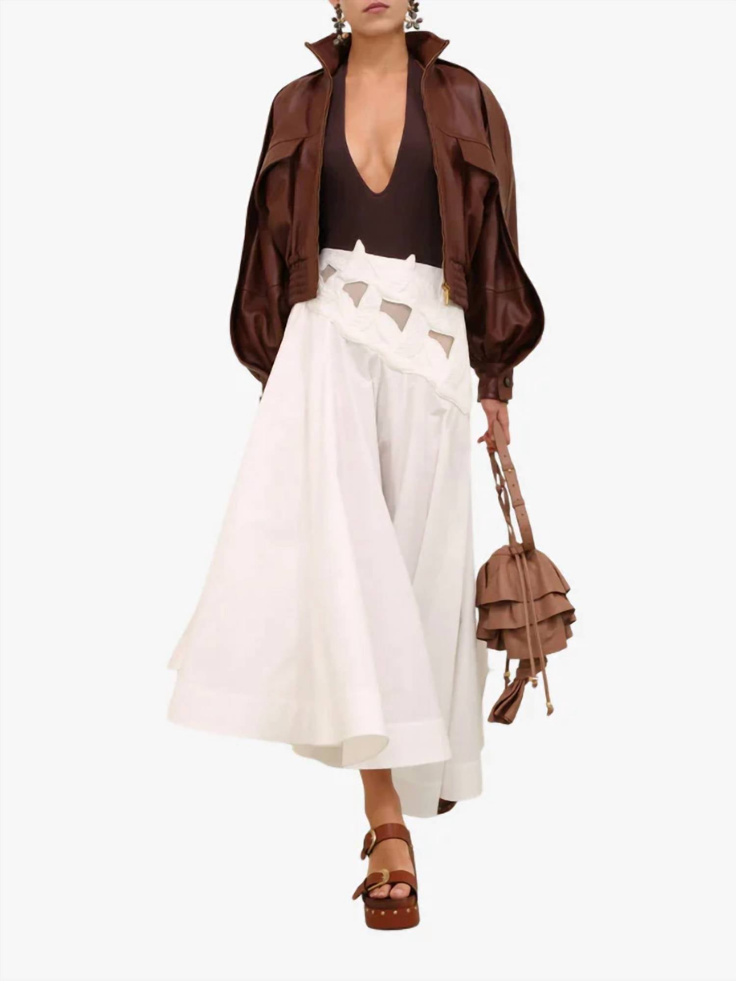 Zimmermann - Luna Leather Bomber Jacket