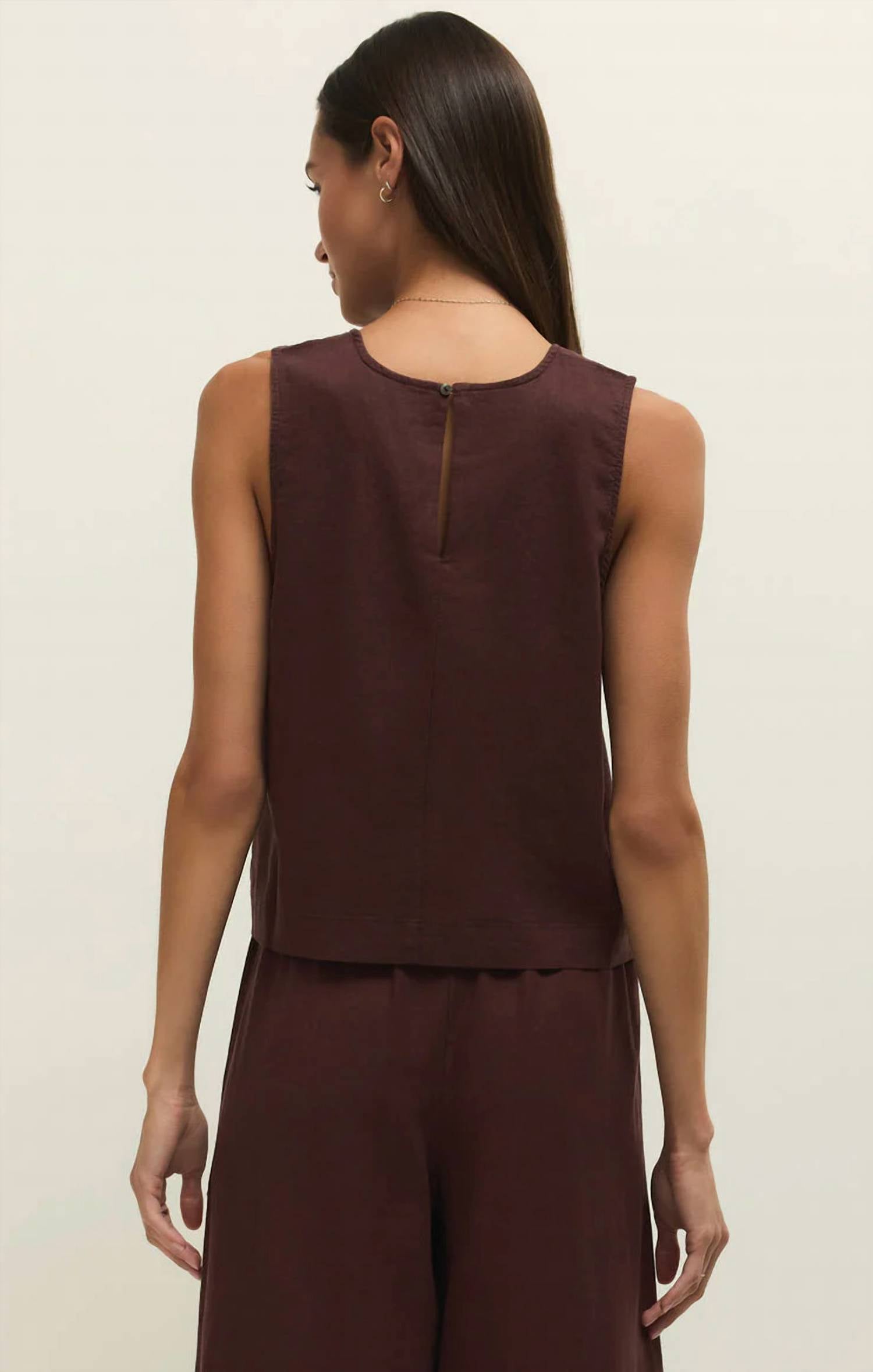 Z Supply - Sloane Linen Cropped Tank Top