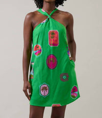 Sugarlips - Tropical Postcard Halter Mini Dress