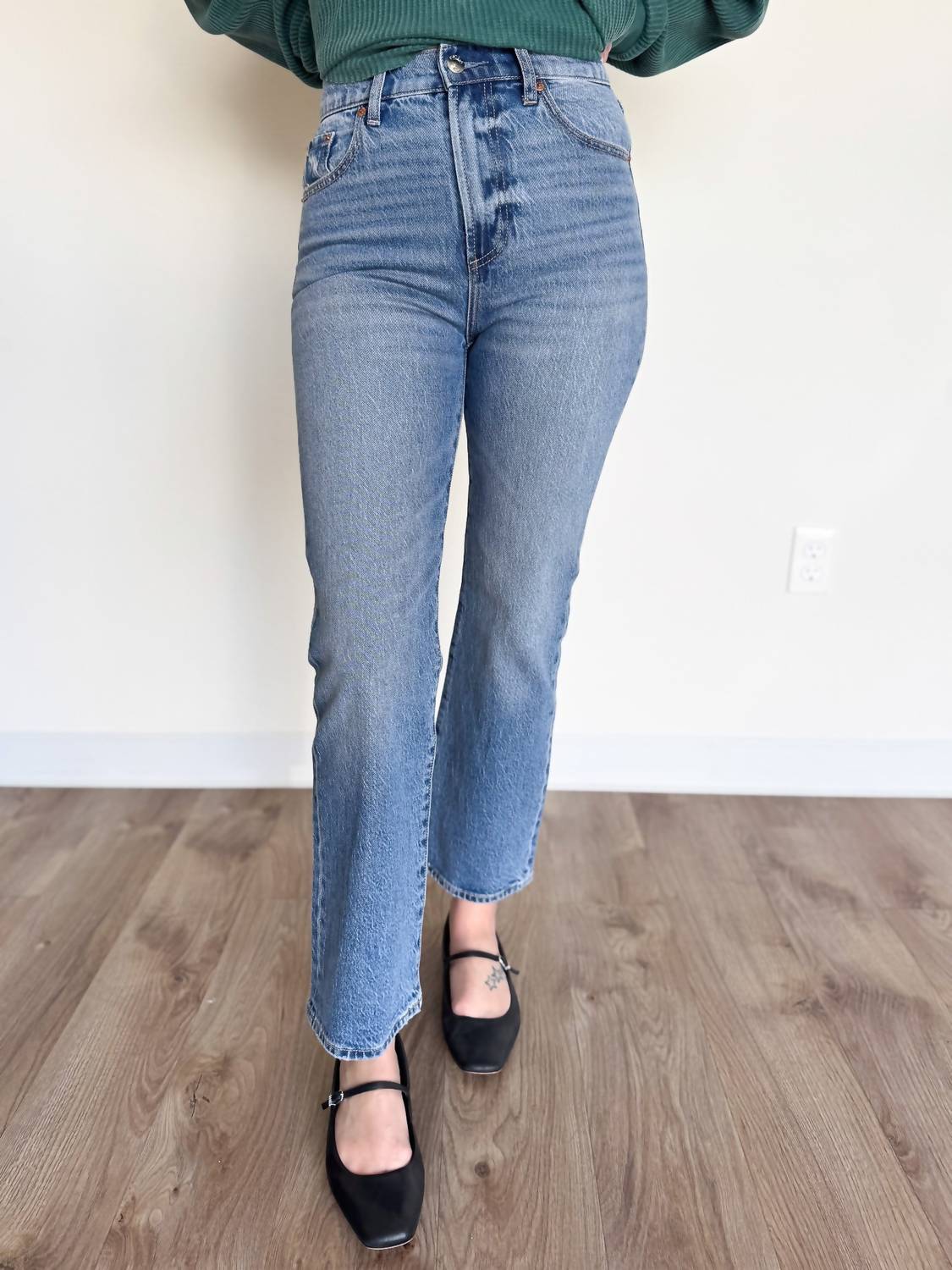PISTOLA Ally High Rise Vintage Ankle Boot Jeans in blue 1 - women's jeans