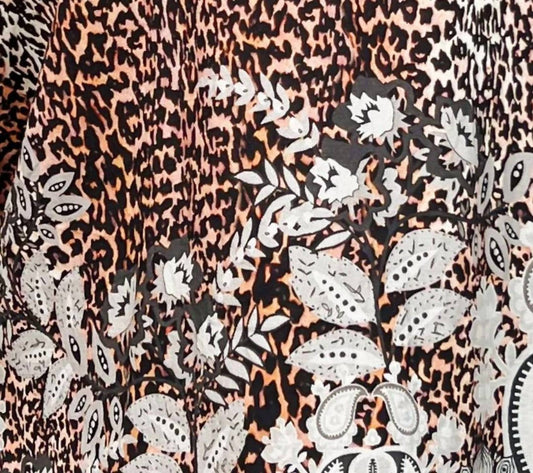 Entro - Wild Mix Black Printed Blouse