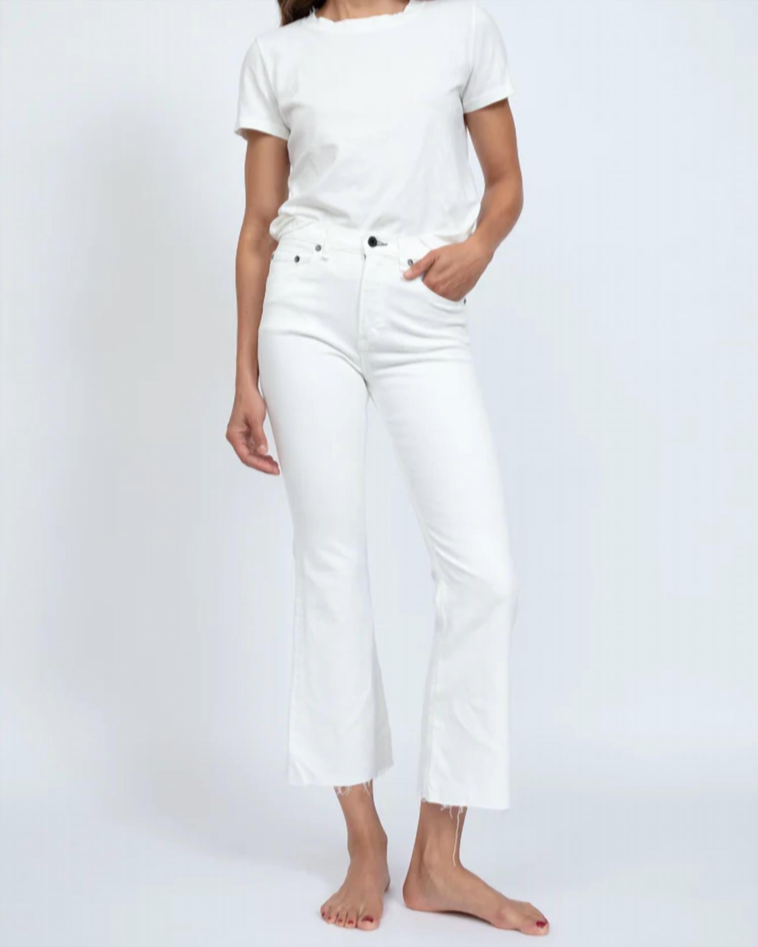 Askk Ny - Geek Crop Flared Leg Pants