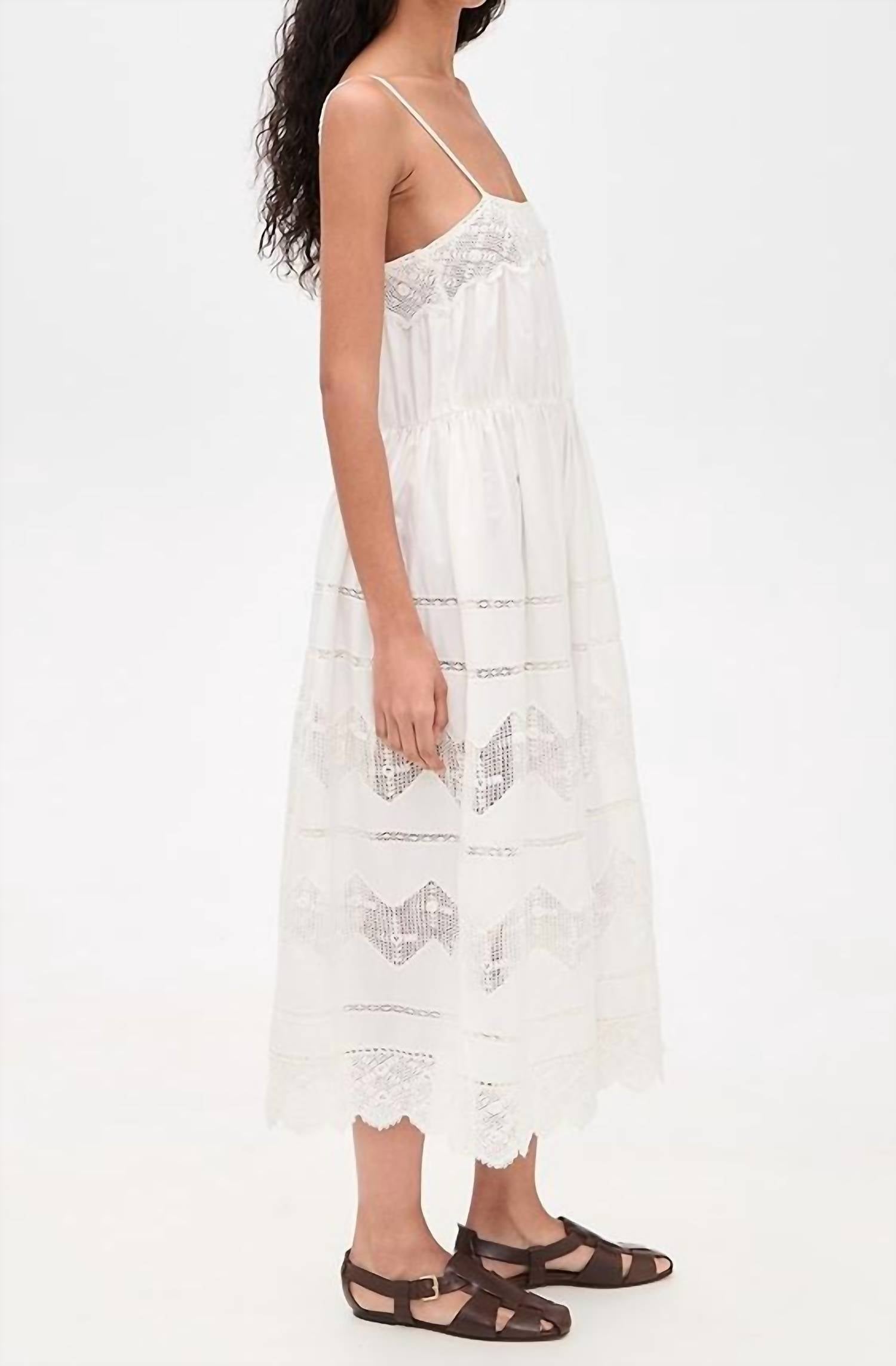 The Great. - The Rosette Crochet Dress