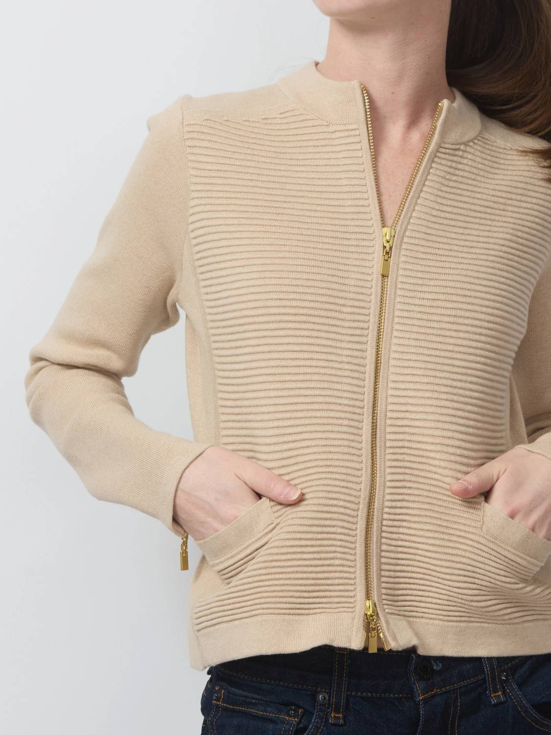 Kinross - Women's Fitted Zip Cardigan