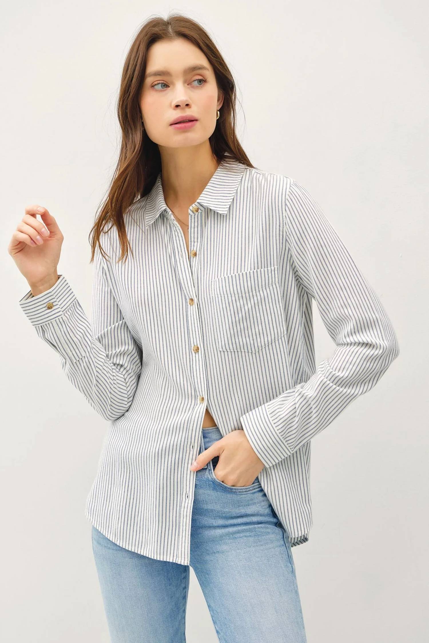 Be Cool - Addison Stripe Classic Shirt