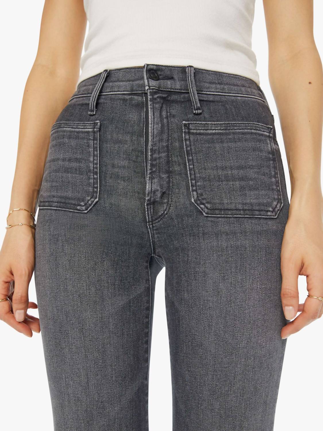 Mother - Patch Pocket Twister Sneak Jeans