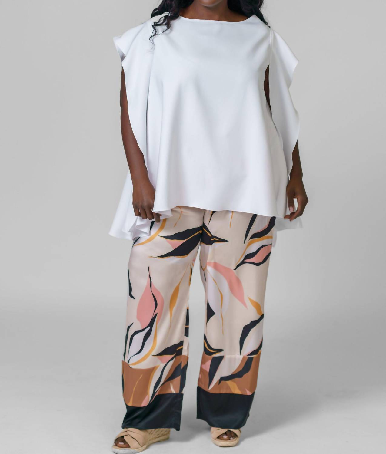Adriana Contreras - Blouse With Flowy Side - plus size
