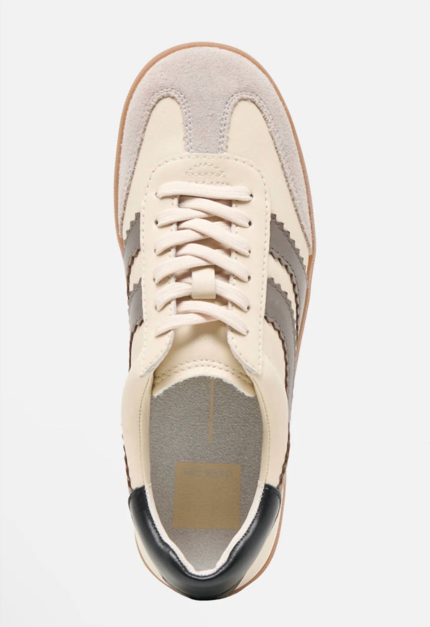 Dolce Vita Women's Merit Leather Sneaker in white grey - women's sneaker - view 4