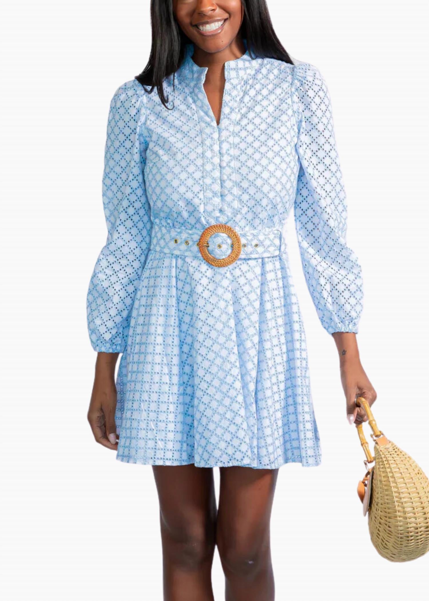 Sail To Sable - Belted Tunic Flare Dress