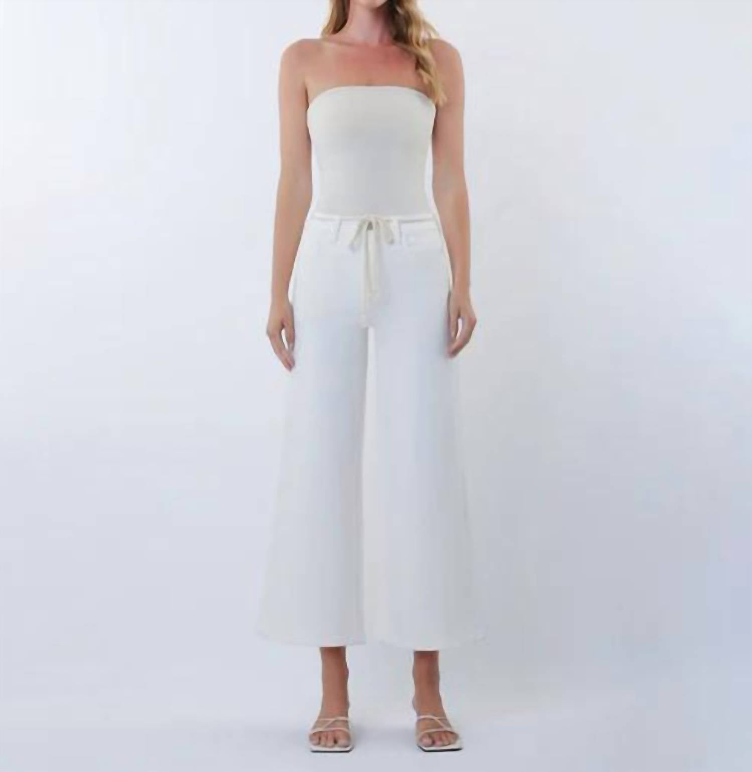 Vervet By Flying Monkey - High Rise Crop Wide Leg Jeans