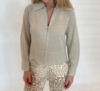 Kinross - Elan Crop Zip Cardigan