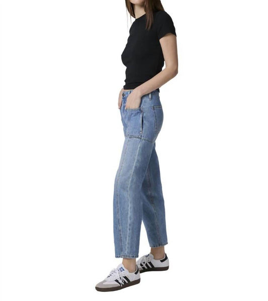 Edyson - Alex Straight Taper Leg Front Patch Pocket Jeans