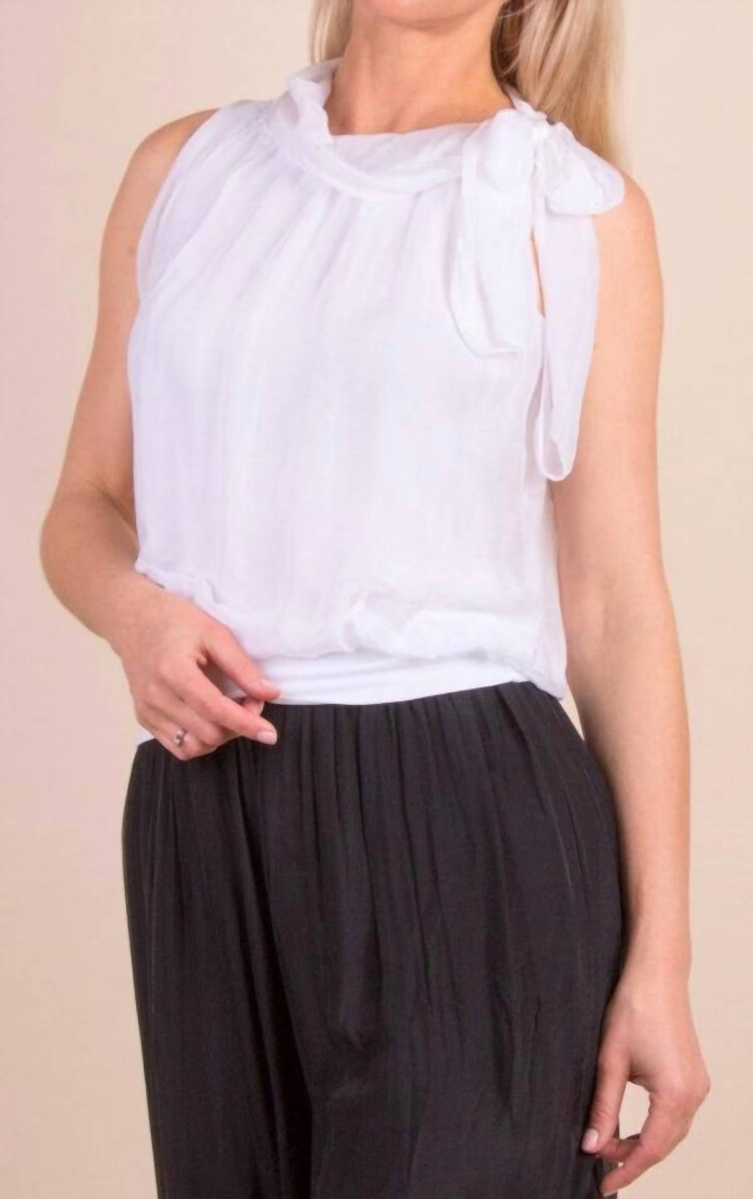 Gigi Moda - Desio Silk Sleeveless Top