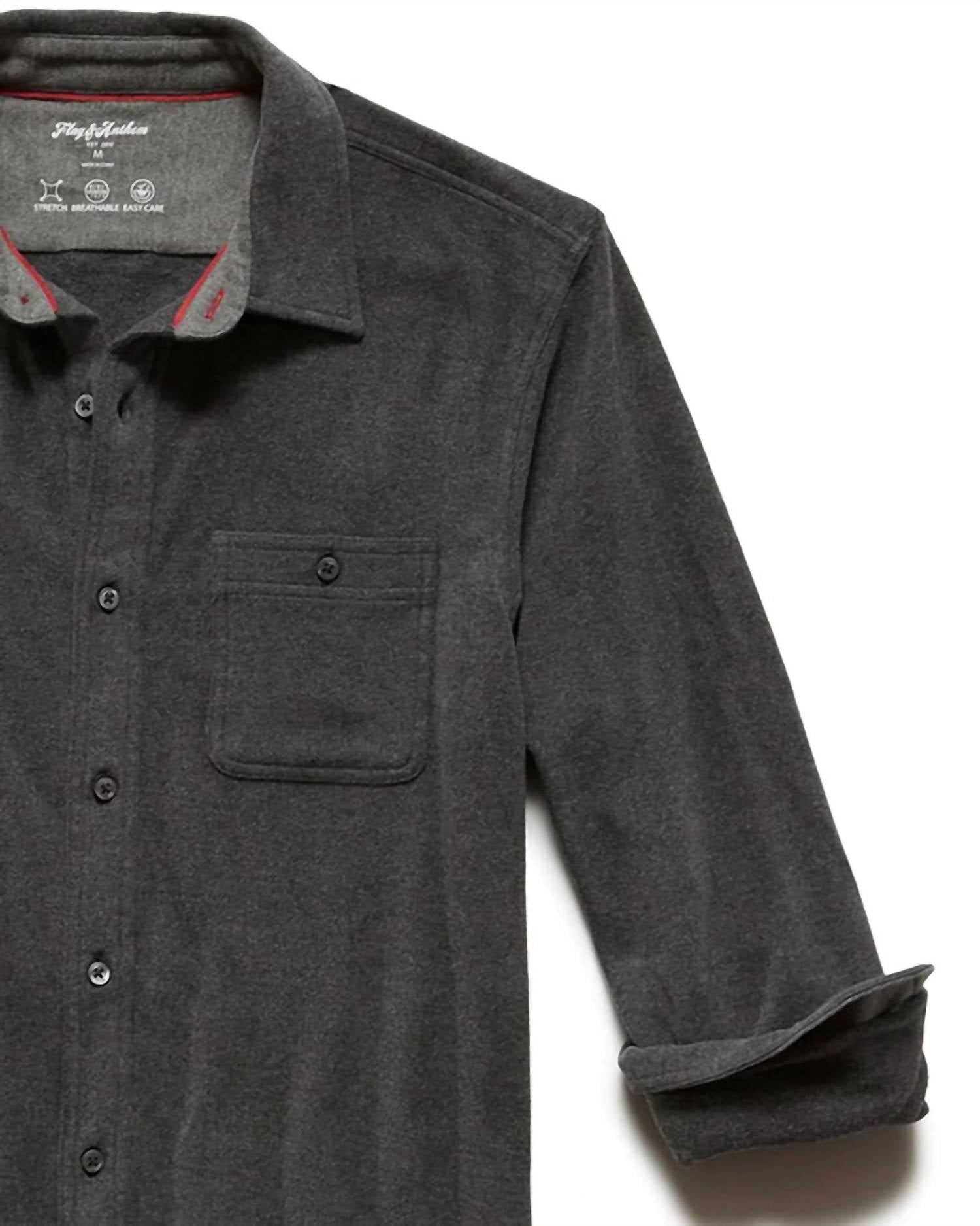 Flags & Anthem - Channing Long Sleeve Hero Knit Flannel Shirt