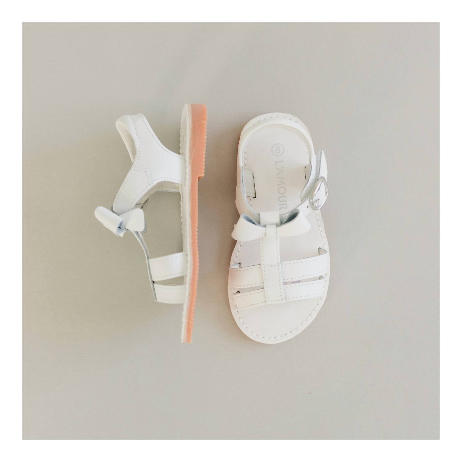 L'Amour - Toddler's Janie T-strap Bow Sandal