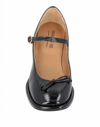 EMANUÈLLE VEE Women's Square Heel Leather Pumps in black - women's heels - view 4