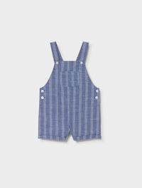 Mayoral - Boy's Linen Striped Dungaree