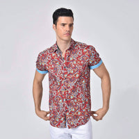 Eight X - Paisley Print Short Sleeve Shirt