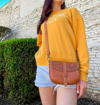 Anabaglish - Women's Cassie Convertible Leather Crossbody Bag