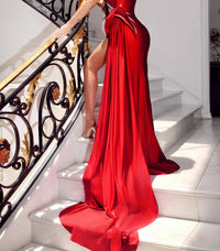 PORTIA&SCARLETT Sweetheart Gown in deep red - women's dress - detail view