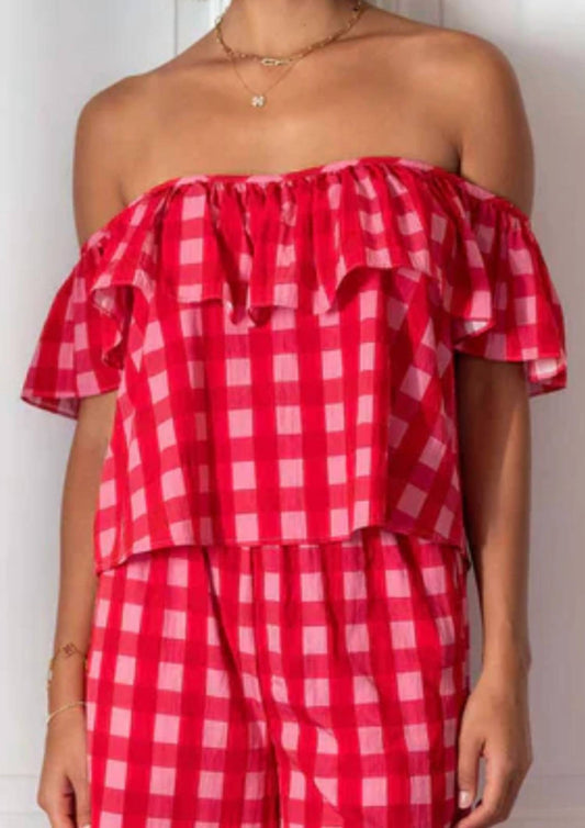 Mersea - Veranda Ruffle Off The Shoulder Top