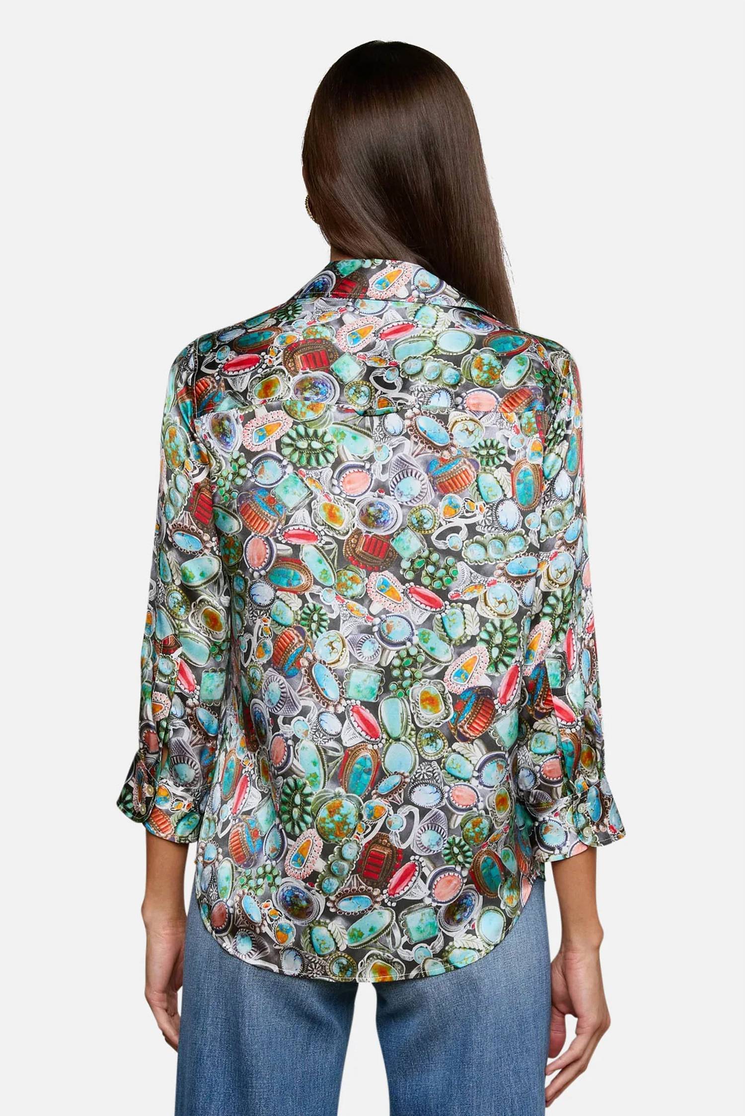 L'Agence - Dani 3/4 Sleeve Blouse